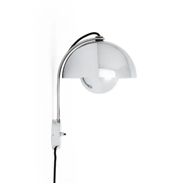 &Tradition - Applique murale Flowerpot VP8 chromée