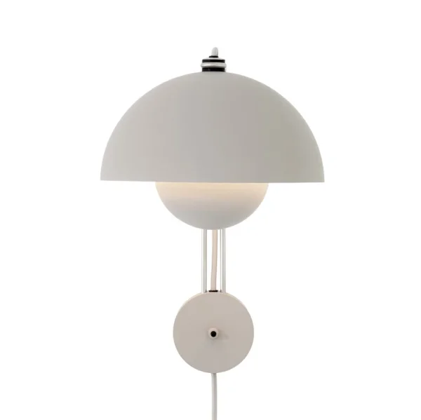 &Tradition - Applique murale Flowerpot VP8 gris clair mat