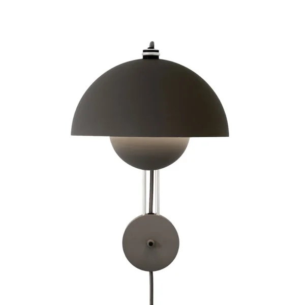 &Tradition - Applique murale Flowerpot VP8 noir mat