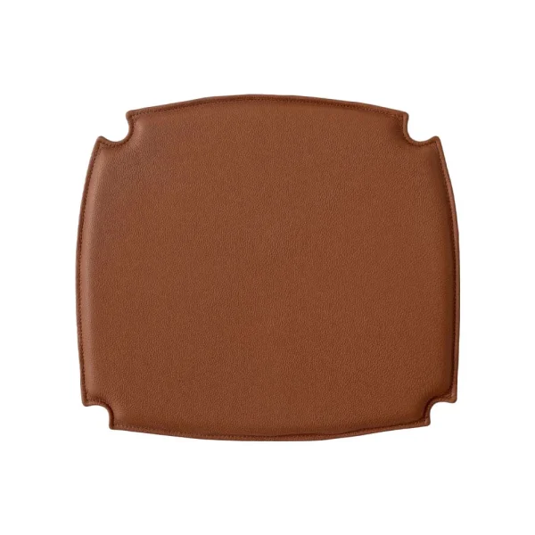 &Tradition Coussin de chaise Drawn HM3 cuir cognac