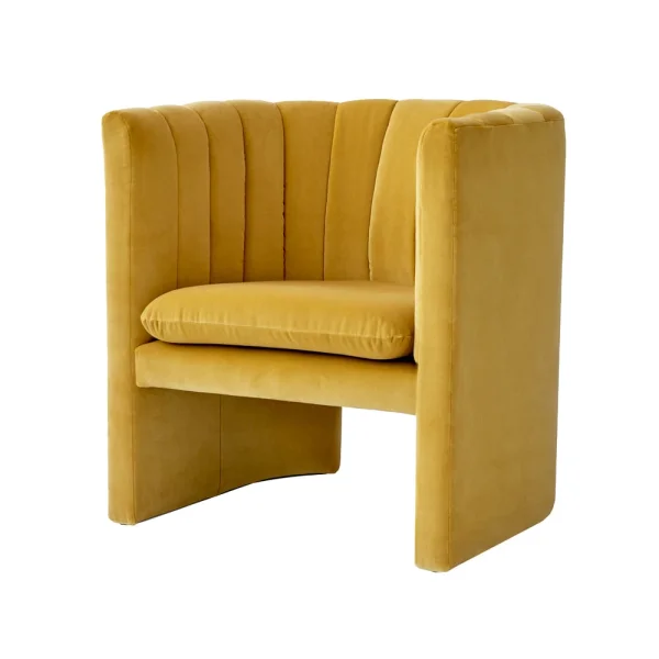 &Tradition Fauteuil Loafer SC23 f tissu Ritz dandelion