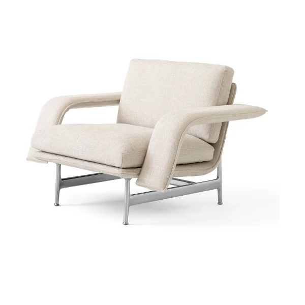&Tradition Fauteuil lounge Meantime AV29 Pol. aluminium-Ecriture 0210