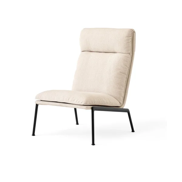 &Tradition Fauteuil lounge Muno LN16 High back Warm black-Cifrado 0221