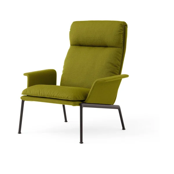 &Tradition Fauteuil lounge Muno LN17 High back Warm black-Vidar 0956