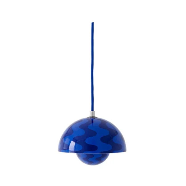 &Tradition - Flowerpot VP10 Suspension Ø 16 cm bleu crépusculaire