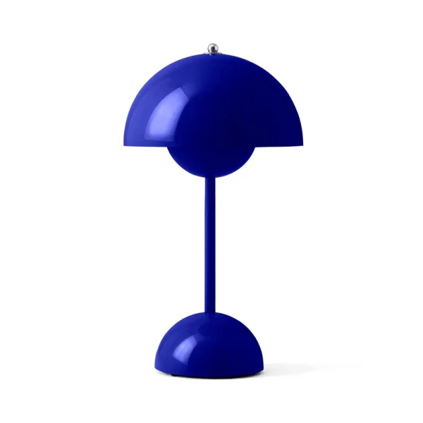 &Tradition - lampe à poser portable Flowerpot VP9 Cobalt Blue