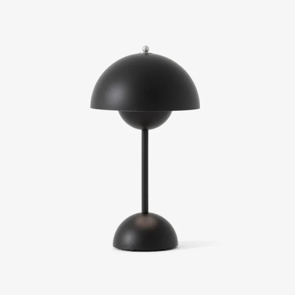 &Tradition - lampe à poser portable Flowerpot VP9 noir mat