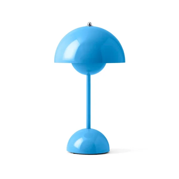 &Tradition - lampe à poser portable Flowerpot VP9 Swim Blue
