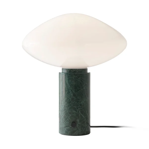 &Tradition Lampe de table Mist AP17 Ø37 cm Matt White & Guatemala Verde