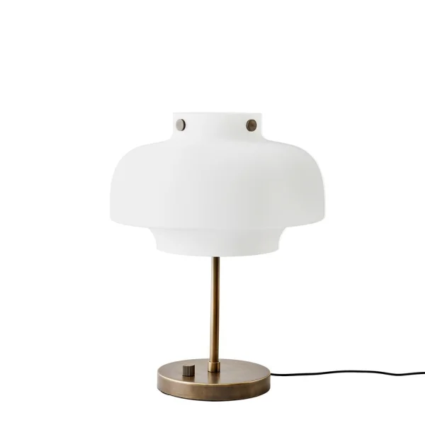 &Tradition Lampe de table SC13 Copenhagen verre opale-laiton