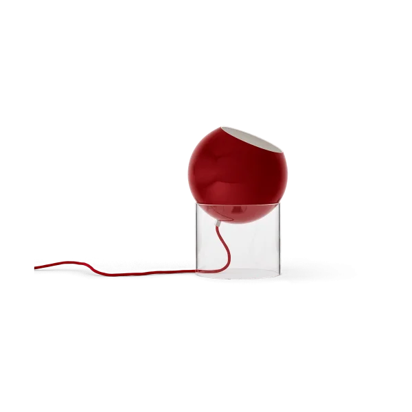 &Tradition Lampe de table Topan VP13 31,5 cm Clear-vermilion red
