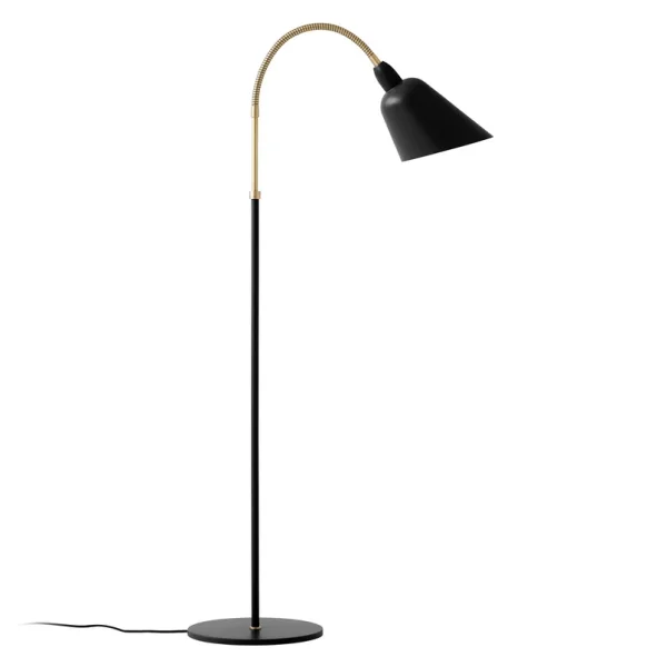&Tradition - Lampe sur pied Bellevue AJ7 Noir/Laiton