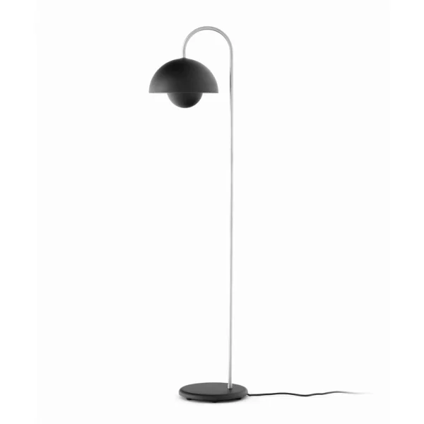 &Tradition - Lampe sur pied Flowerpot VP12 noir mat