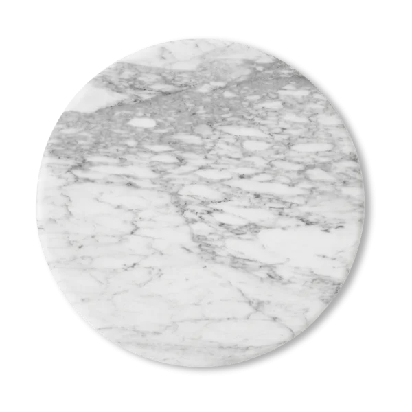 &Tradition Plateau Wire Stool VP11 Ø38 cm Bianco Carrara marbre