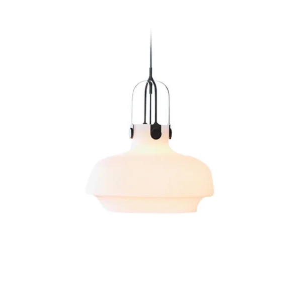 &Tradition - Suspension Copenhagen SC6 Opale/Laiton bronzé