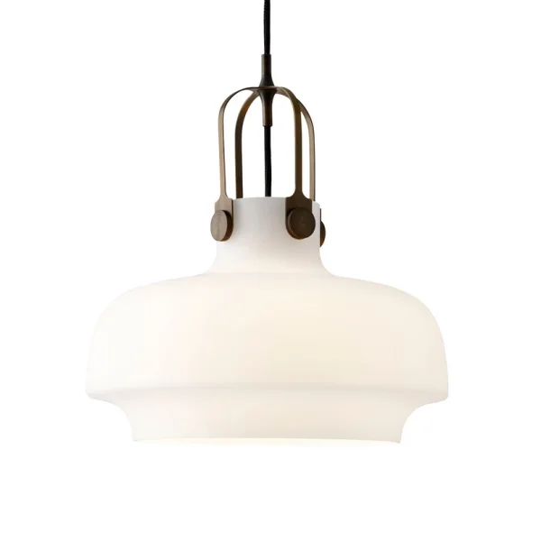 &Tradition - Suspension Copenhagen SC7 Opale/Laiton bronzé