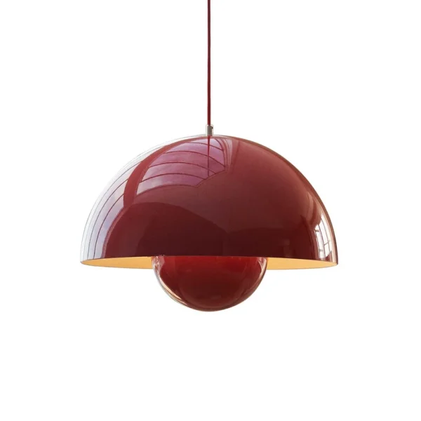 &Tradition - Suspension Flowerpot VP2 rouge vermillon