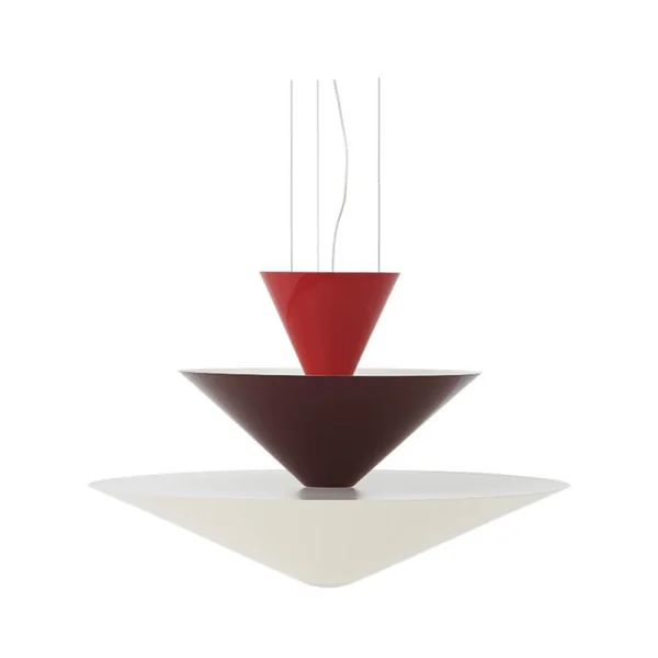 &Tradition - Suspension Gio LN14 Ø 60 cm rouge/bordeaux/blanc