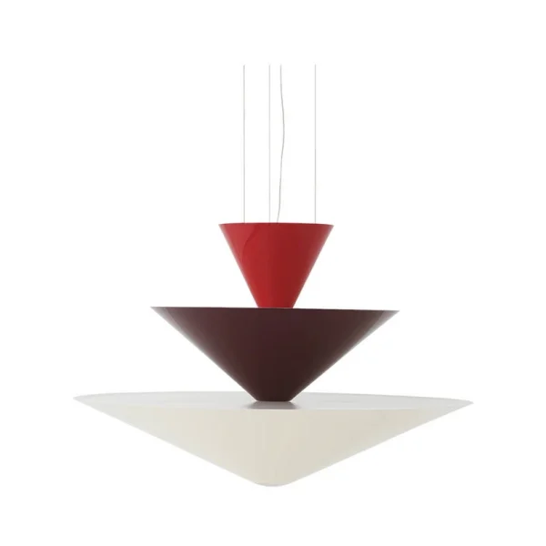 &Tradition - Suspension Gio LN15 Ø 92 cm rouge/bordeaux/blanc