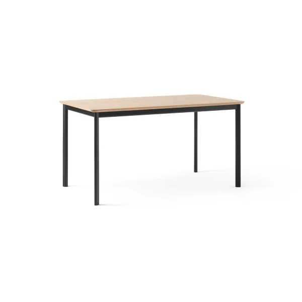 &Tradition Table à manger Drip HW115 83x143 cm Black frame-clear lacq. oak