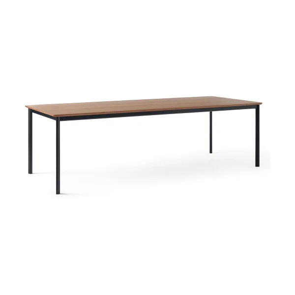 &Tradition Table à manger Drip HW117 103x253 cm Black frame-clear lacq. walnut
