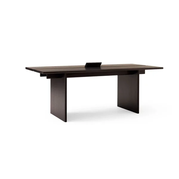 &Tradition Table à manger Ita OS1 avec gestion des câbles 95x200 cm Dark stained oak