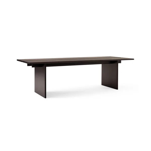 &Tradition Table à manger Ita OS2 avec gestion des câbles 95x260 cm Dark stained oak