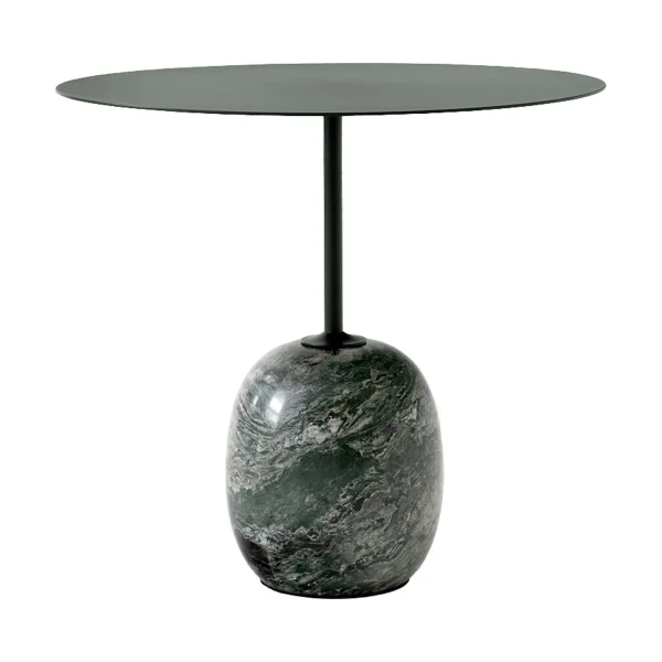 &Tradition Table d'appoint Lato LN9 Deep Green-Verde Alpi Marble