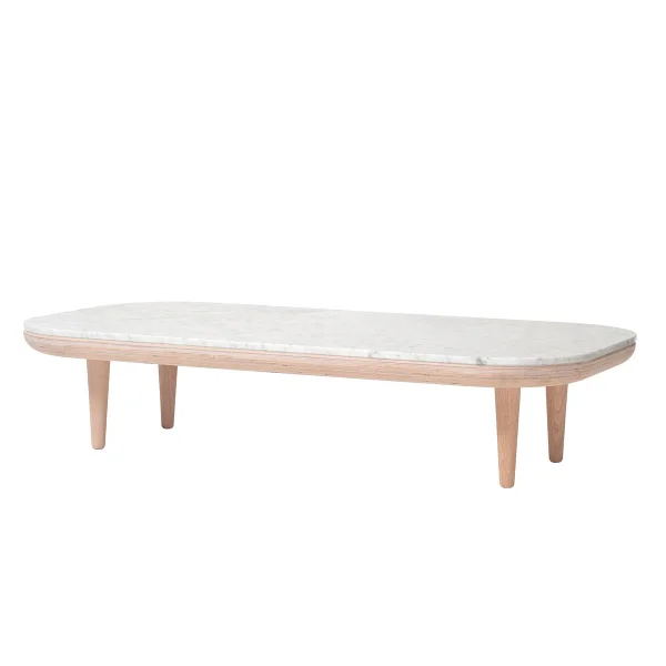 &Tradition Table Fly SC5 Chêne huilé clair + marbre blanc