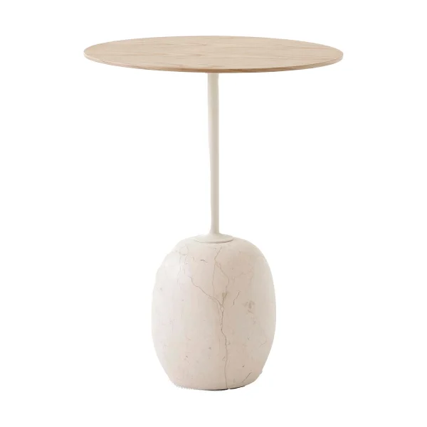 &Tradition Table Lato LN8 Lacquered oak-Crema diva marble