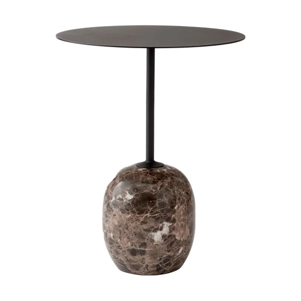 &Tradition Table Lato LN8 Warm black-Emparador marble