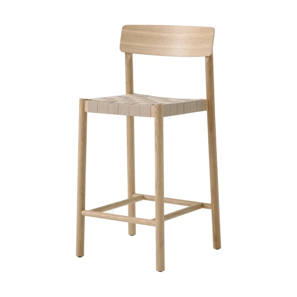 &Tradition Tabouret de bar Betty TK12 Counter Chair 65 cm Lin naturel-chêne laqué