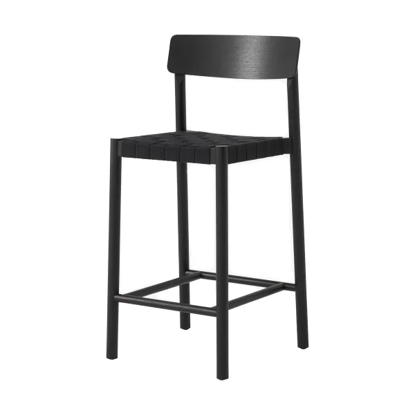 &Tradition Tabouret de bar Betty TK12 Counter Chair 65 cm Lin noir-frêne laqué noir