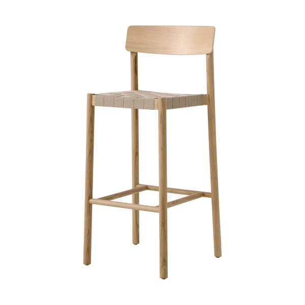 &Tradition Tabouret de bar Betty TK15 Bar Chair 75 cm Chêne laqué-lin naturel