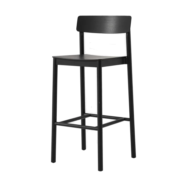 &Tradition Tabouret de bar Betty TK16 Bar Chair 75 cm Frêne laqué noir