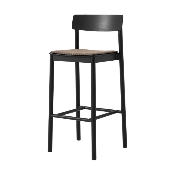 &Tradition Tabouret de bar Betty TK17 Bar Chair 75 cm Fuse 0351-frêne laqué noir