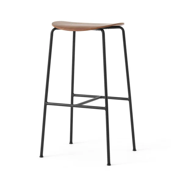 &Tradition Tabouret de bar Pavilion AV38 79 cm Black-lacquered walnut