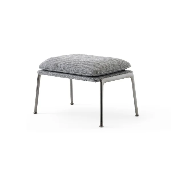 &Tradition Tabouret Muno LN20 Dark chrome-Hallingdal 0126
