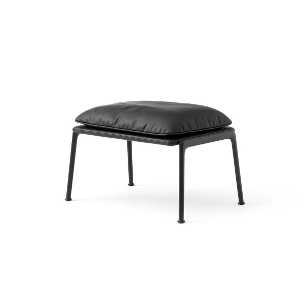 &Tradition Tabouret Muno LN20 Warm black-Noble leather Black