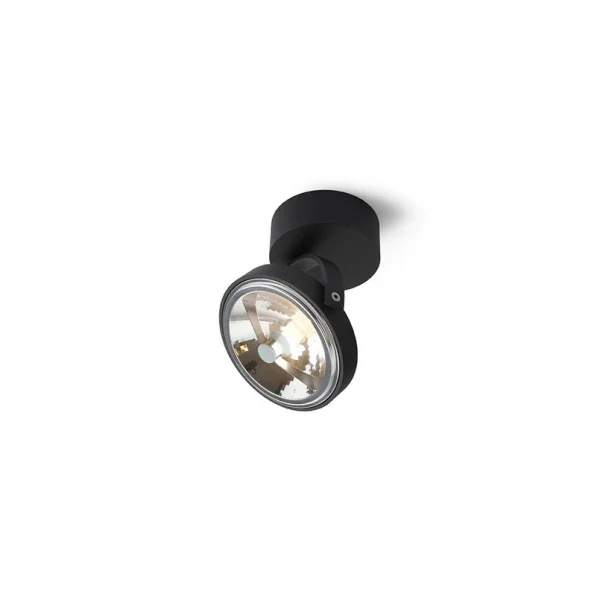 Trizio21 - Pin-Up 1 Rond Plafonnier Noir Trizo21