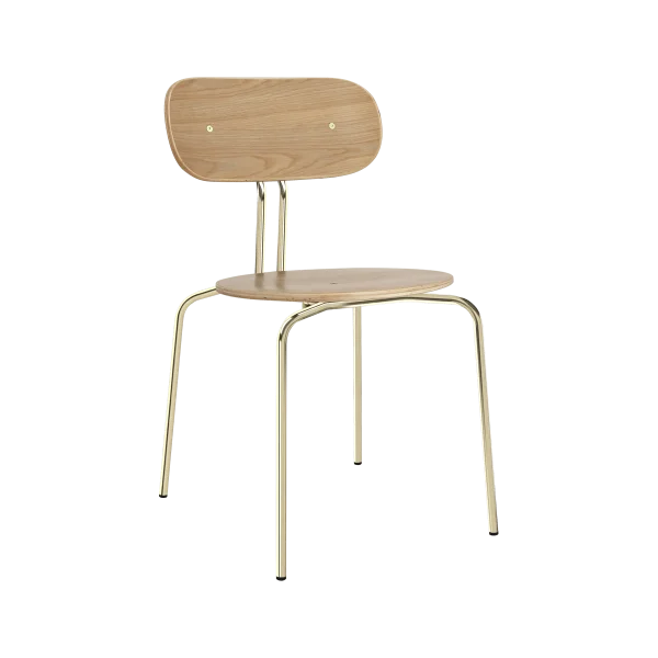 Umage Chaise Curious Oak-brass legs