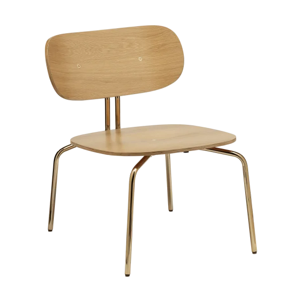 Umage Fauteuil lounge Curious Oak-brass