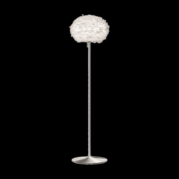 Umage Lampadaire Eos medium Blanc-Acier brossé