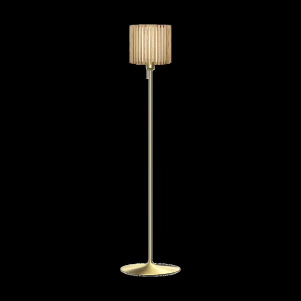 Umage Lampadaire Komorebi medium Chêne circulaire-Laiton brossé