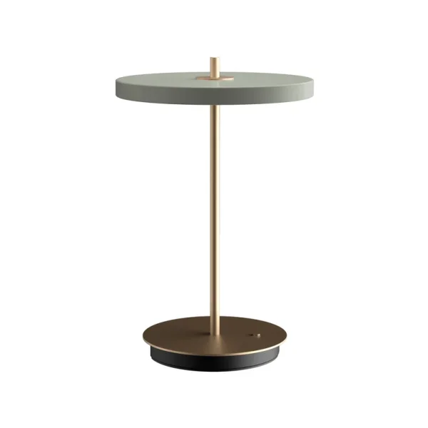 UMAGE - Lampe à poser LED rechargeable Asteria Move olive/laiton 31 cm