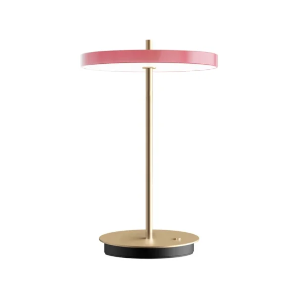 UMAGE - Lampe à poser LED rechargeable Asteria Move rose/laiton 31 cm