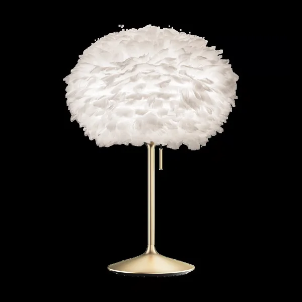 Umage Lampe de table Eos medium Blanc-Laiton brossé