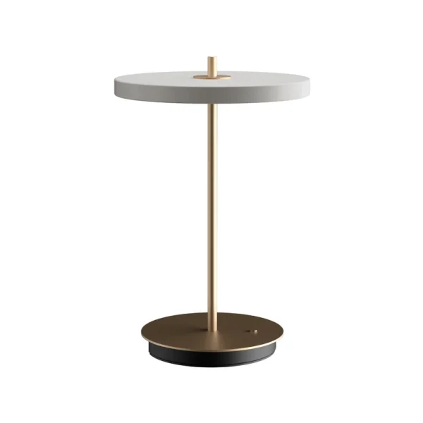 UMAGE - Lampe de table LED rechargeable Asteria Move brouillard/laiton 31 cm