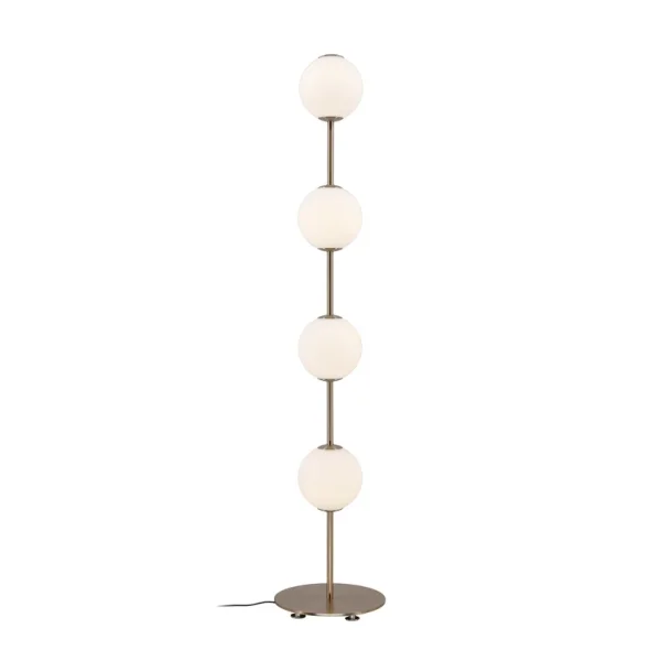 UMAGE - Lampe sur pied LED Audrey, couleur laiton, 128 cm, à 4 lampes