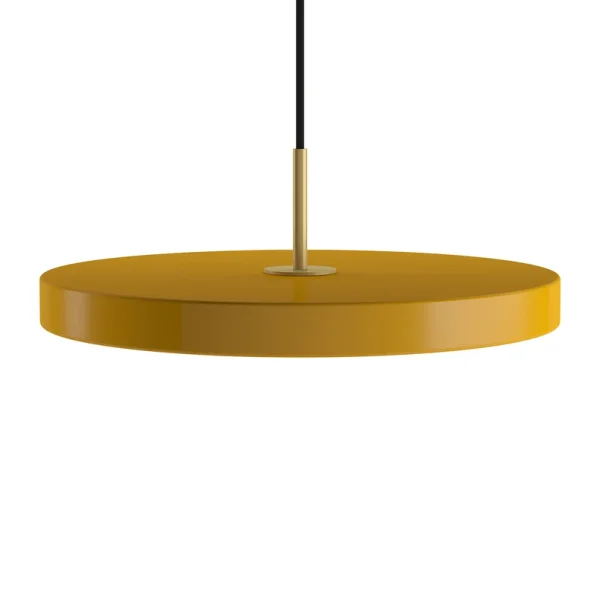 UMAGE - Suspension Asteria Mini LED jaune safran/laiton 31 cm
